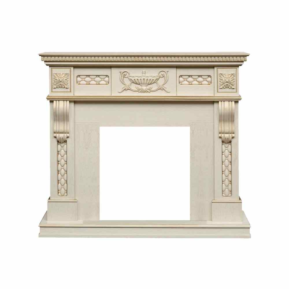 Портал Royal Flame  Corsica - Слоновая кость с патиной (Ширина 1100)