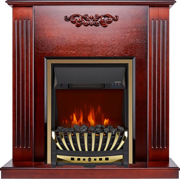 Каминокомплект Royal Flame  Lumsden - Махагон коричневый антик с очагом Aspen Gold