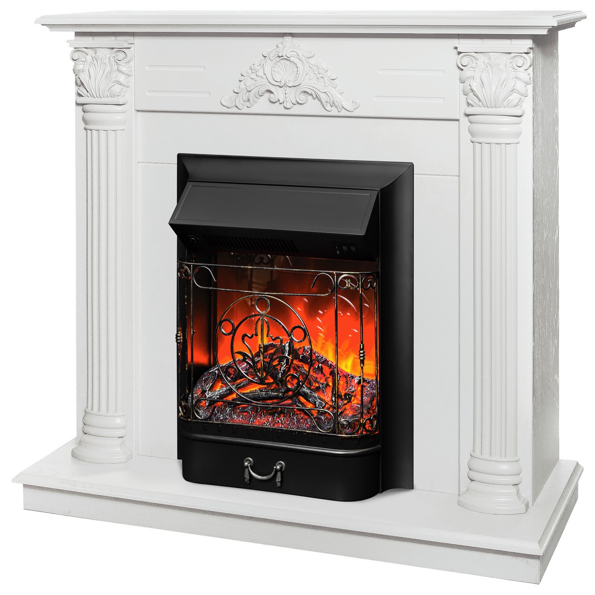 Электрокамин RealFlame  Stefania WT-F614 с очагом Majestic Lux Black