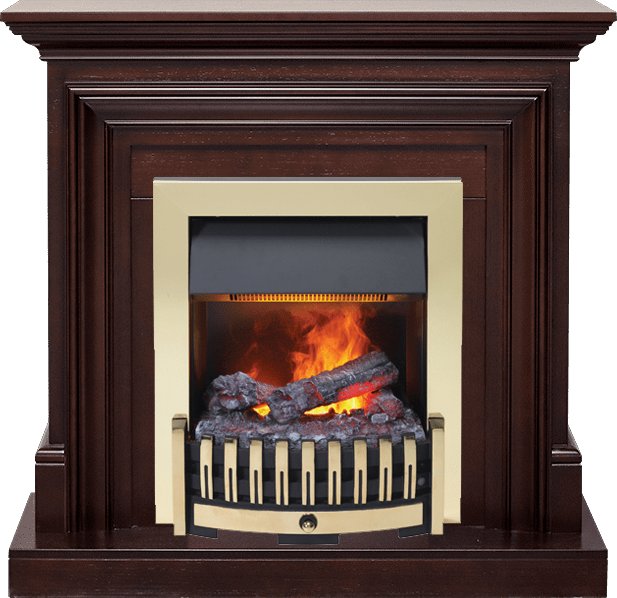 Каминокомплект Dimplex Bradford - Темный дуб с очагом Danville Brass FB2