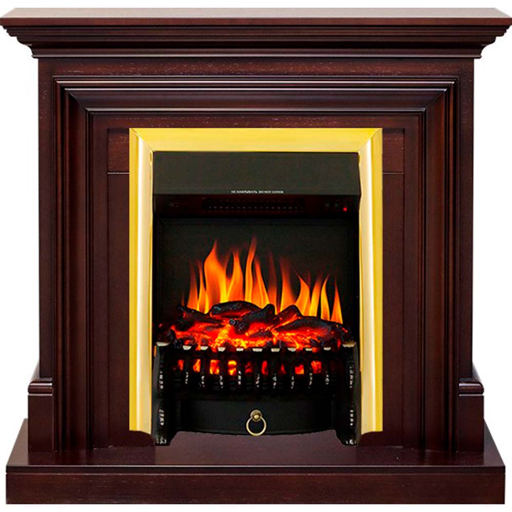 Каминокомплект Royal Flame  Bradford - Темный дуб с очагом Fobos FX Brass