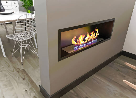 Встраиваемый биокамин Zefire Fest 1000 (Estetic Flame)