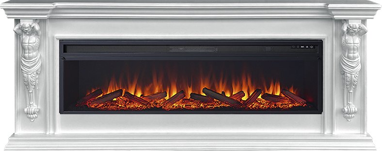 Каминокомплект Royal Flame  Sparta 60 - Белый с очагом Vision 60 LOG LED