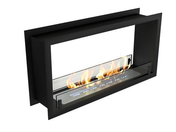 Встраиваемый биокамин Zefire Contour сквозной 900 (Estetic Flame)