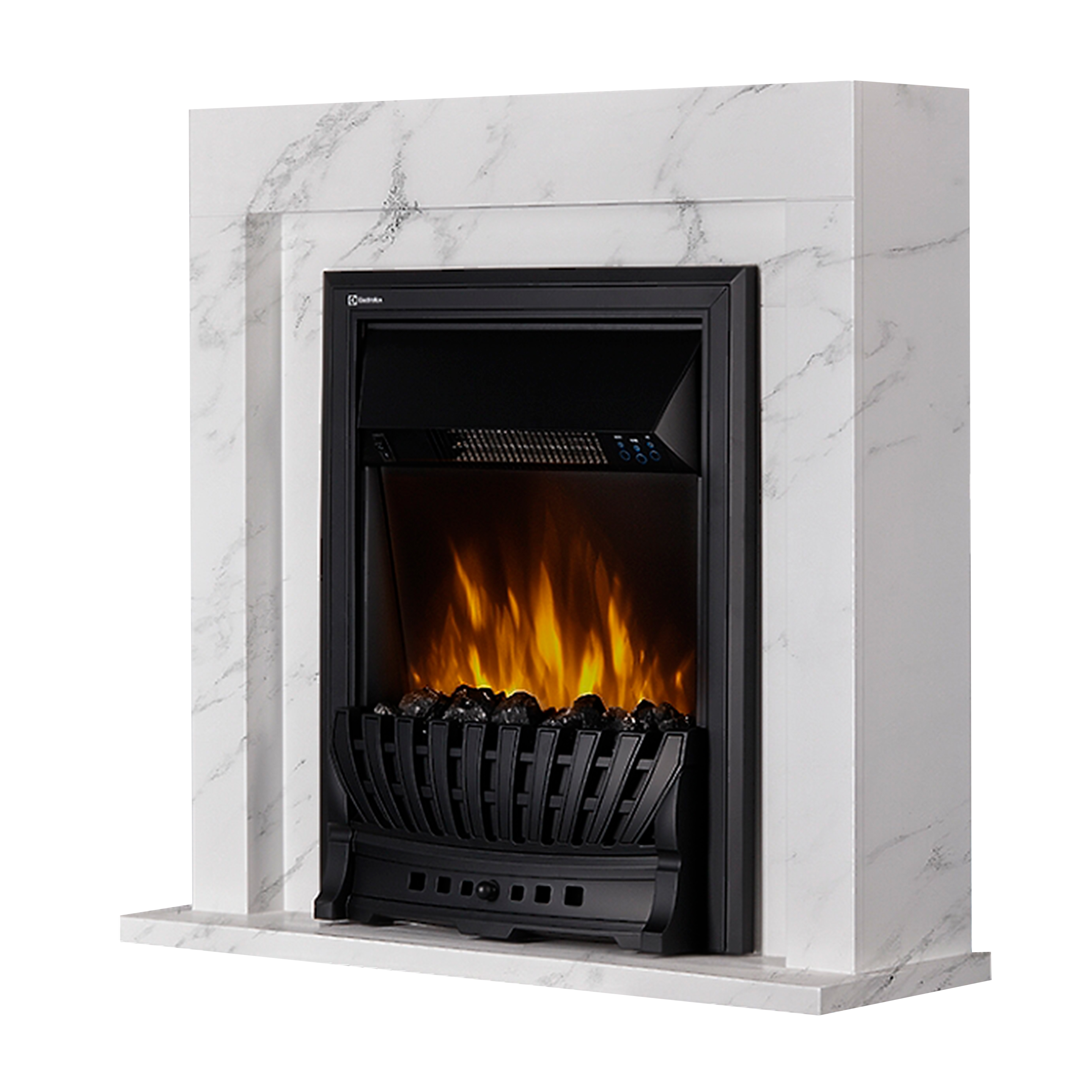 Портал Firelight Simple Classic белый мрамор