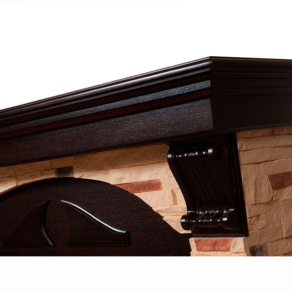 Портал Firelight Torre 30S камень сланец натуральный, шпон венге