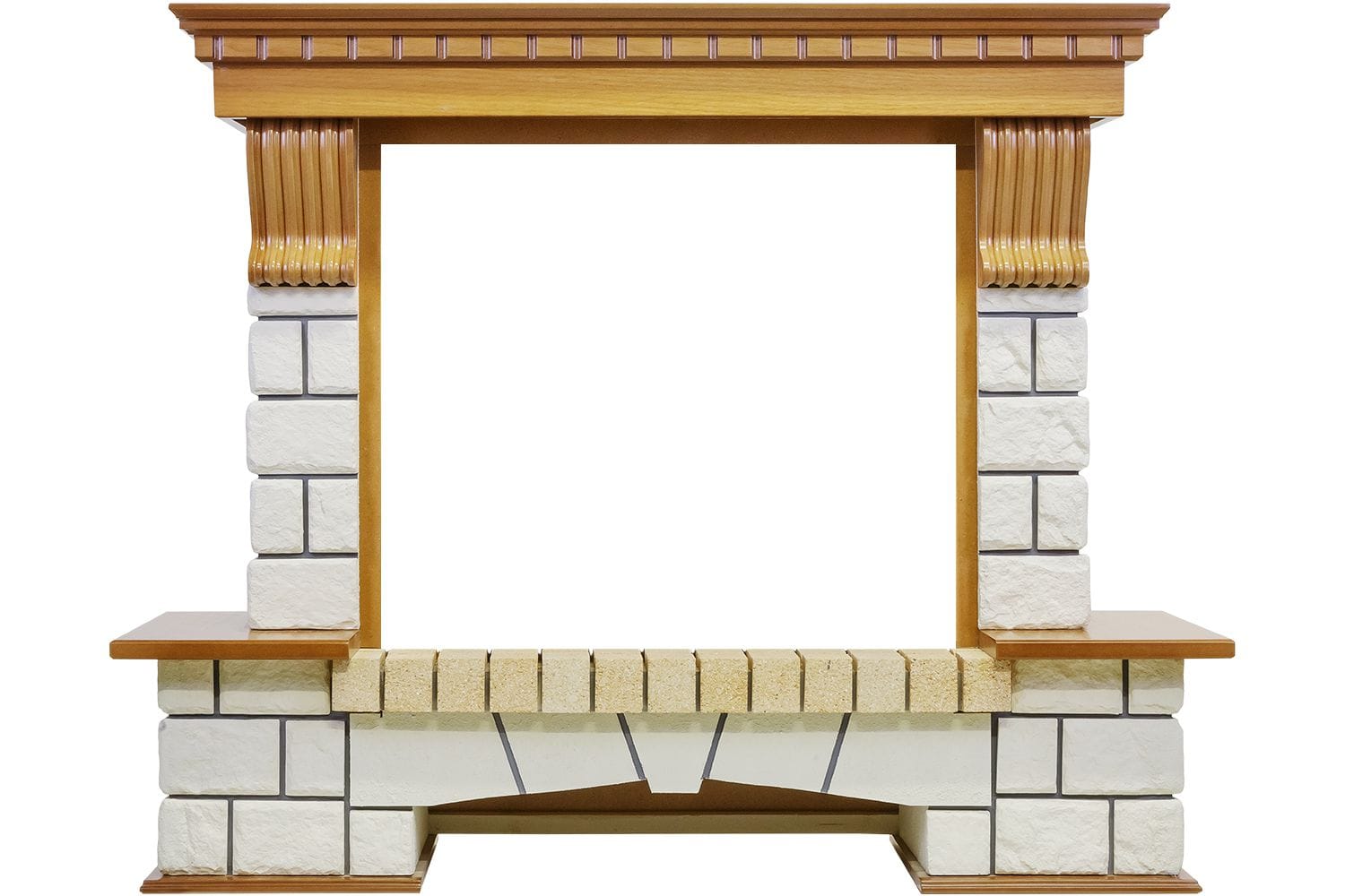 Каминокомплект Dimplex Pierre Luxe - Дуб / Белый с очагом Symphony 26'' DF2608-INT