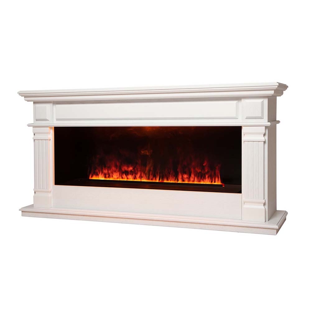 Электрокамин RealFlame Islandia CST1000 WT с очагом 3D Cassette 1000 LED RGB