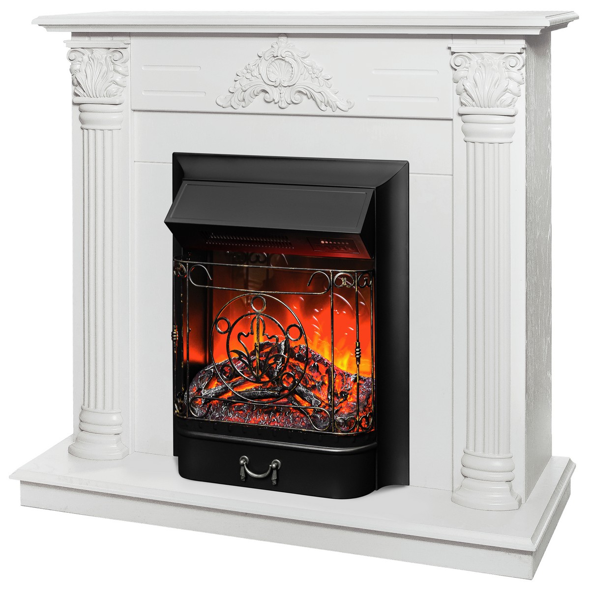 Электрокамин RealFlame Stefania WT-F614 с очагом Majestic Lux Black RC