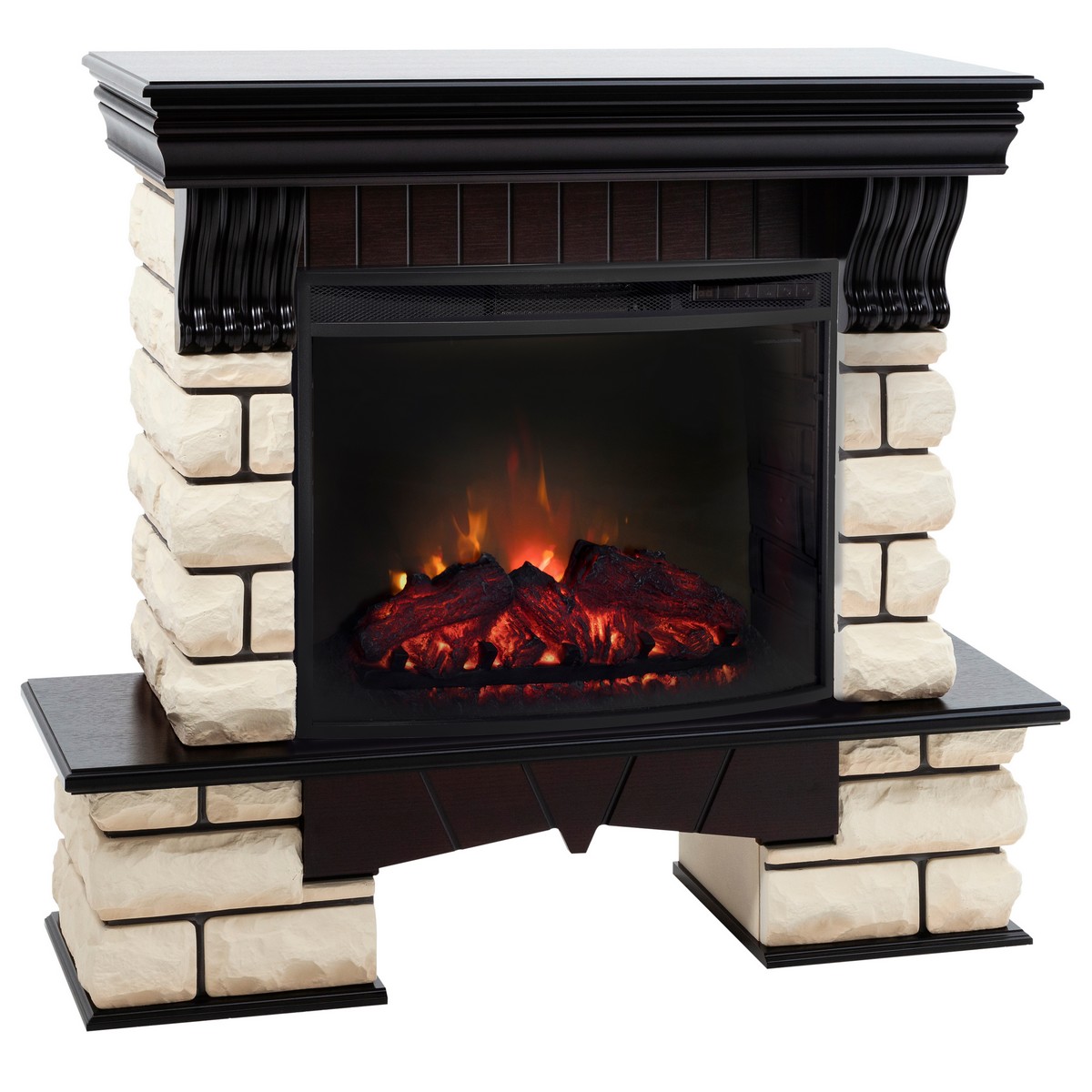 Электрокамин RealFlame Kavkaz 24/25,5 AO с очагом Evrika 25,5