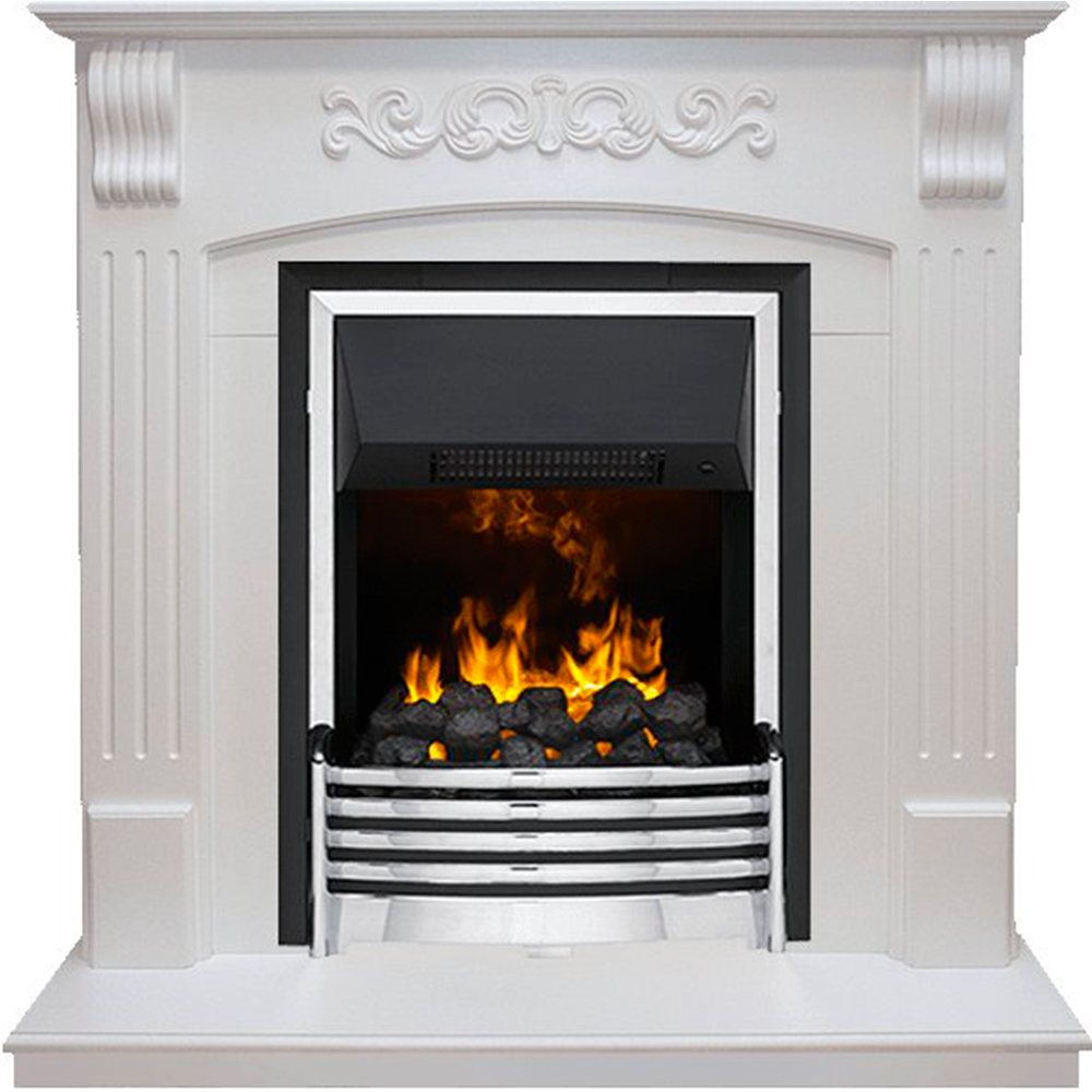 Каминокомплект Dimplex Sorrento - Белый дуб с очагом Flagstaff