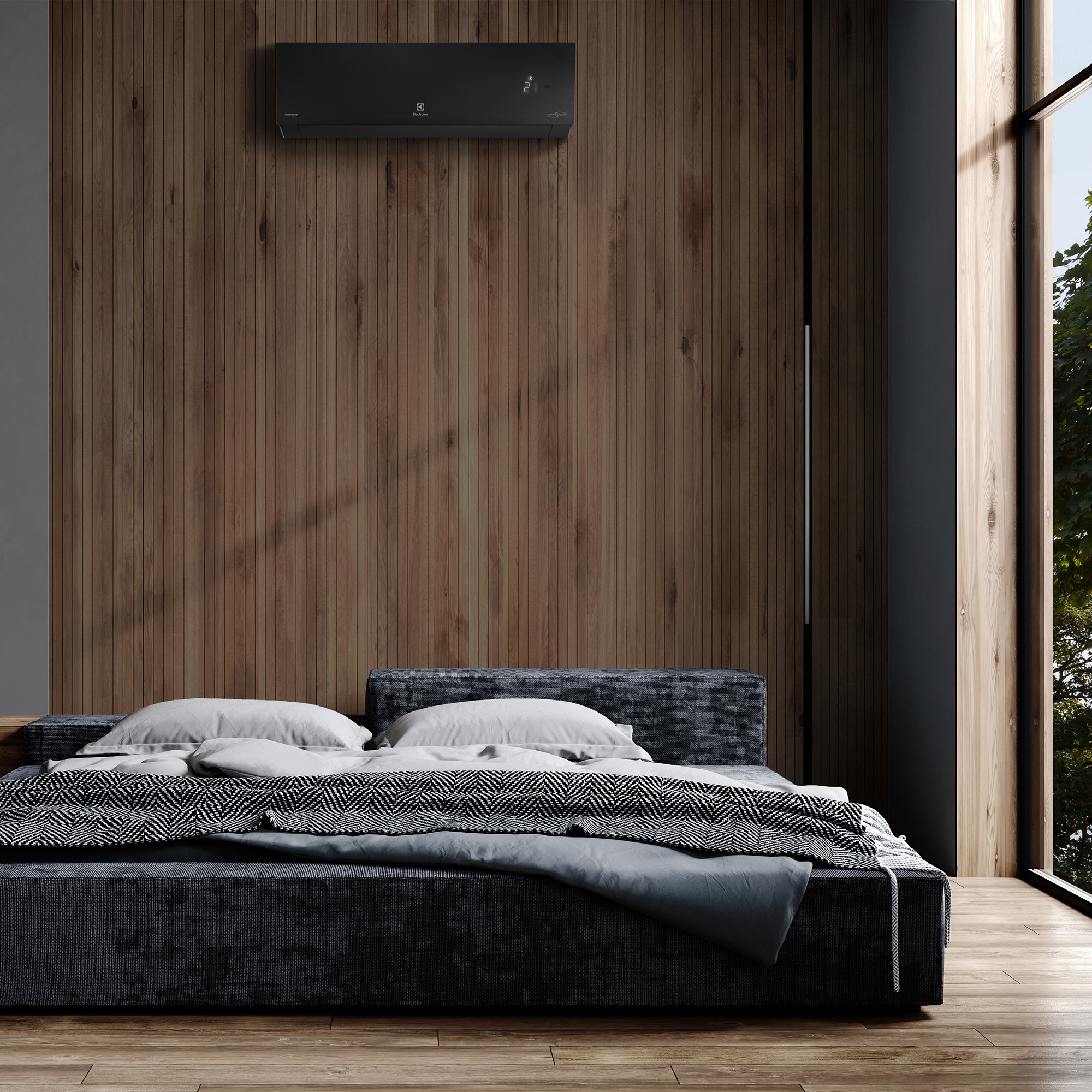 Настенная сплит-система Electrolux EACS/I-18HEN-BLACK/N8_24Y Enterprise Super DC Inverter