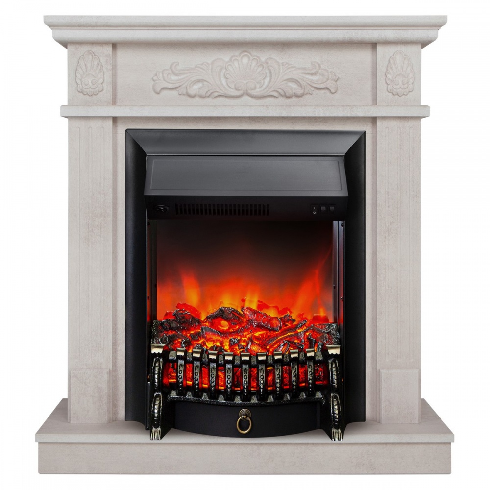 Электрокамин RealFlame  Adelaida WT с очагом Fobos Lux Black