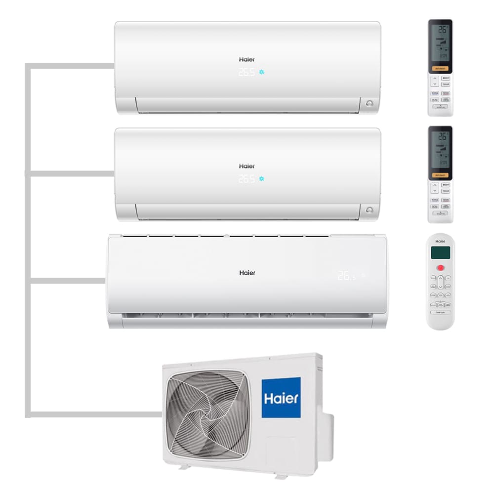 Мульти сплит-система настенная Haier AS25S2SF2FA-W / AS25S2SF2FA-W / AS07TS6HRA-M / 3U70S2SR5FA Inverter