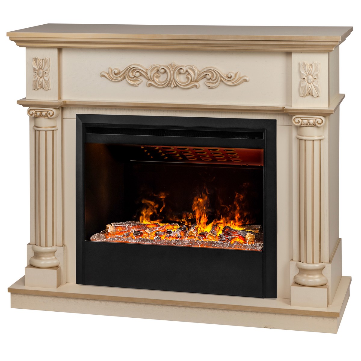 Электрокамин RealFlame  Silvia 26 WT-619G с очагом 3D Helios 26 SBG