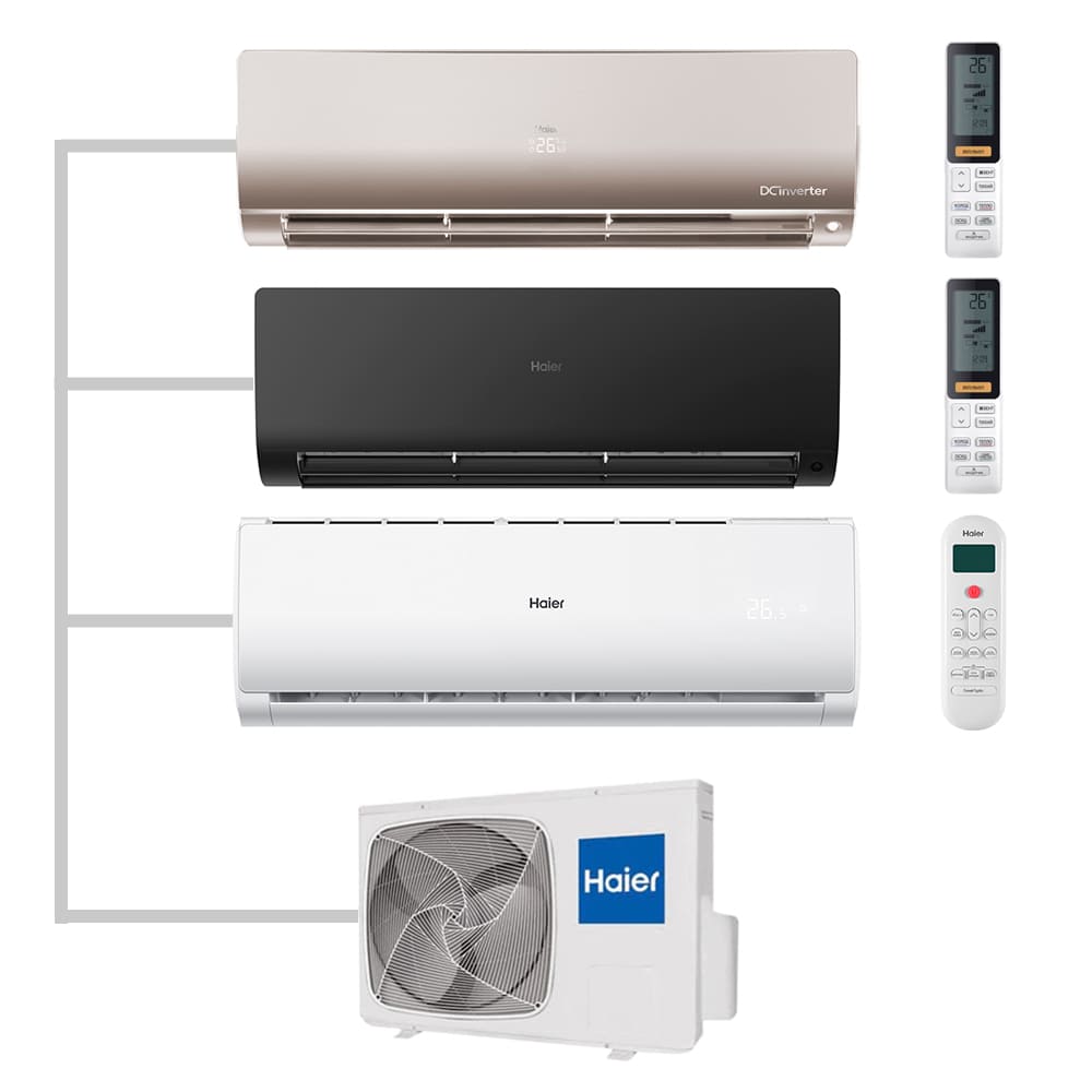 Мульти сплит-система настенная Haier AS25S2SF2FA-G / AS25S2SF2FA-B / AS07TS6HRA-M / 3U70S2SR5FA Inverter