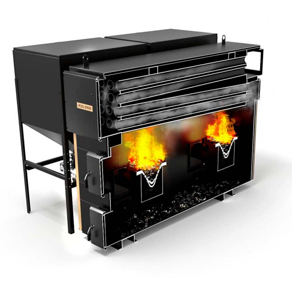 Напольный твердотопливный котел Koloss Pro Avto 250
