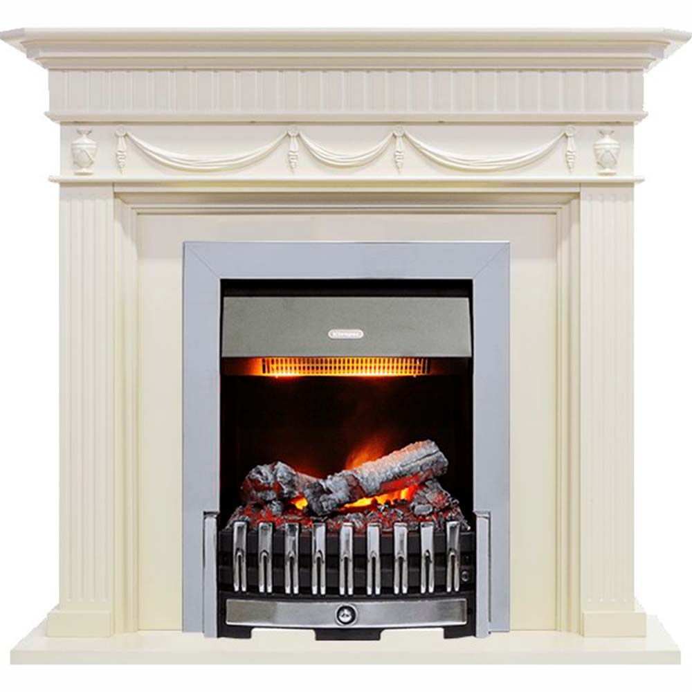 Каминокомплект Dimplex Corfu - Слоновая кость с очагом Danville Chrome FB2