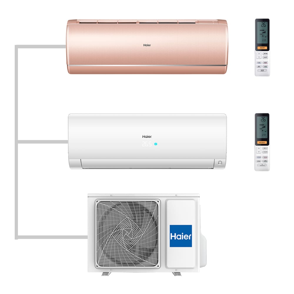 Мульти сплит-система настенная Haier AS25S2SJ2FA-G / AS25S2SF2FA-W / 2U40S2SM1FA Inverter