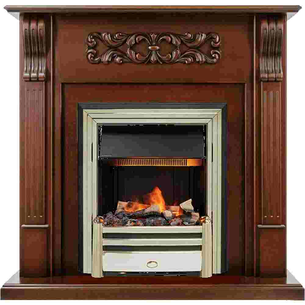 Каминокомплект Dimplex Venice - Махагон коричневый антик с очагом Cavendish