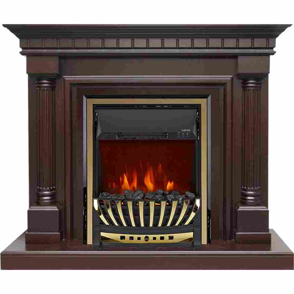 Каминокомплект Royal Flame  Dallas - Темный дуб с очагом Aspen Gold