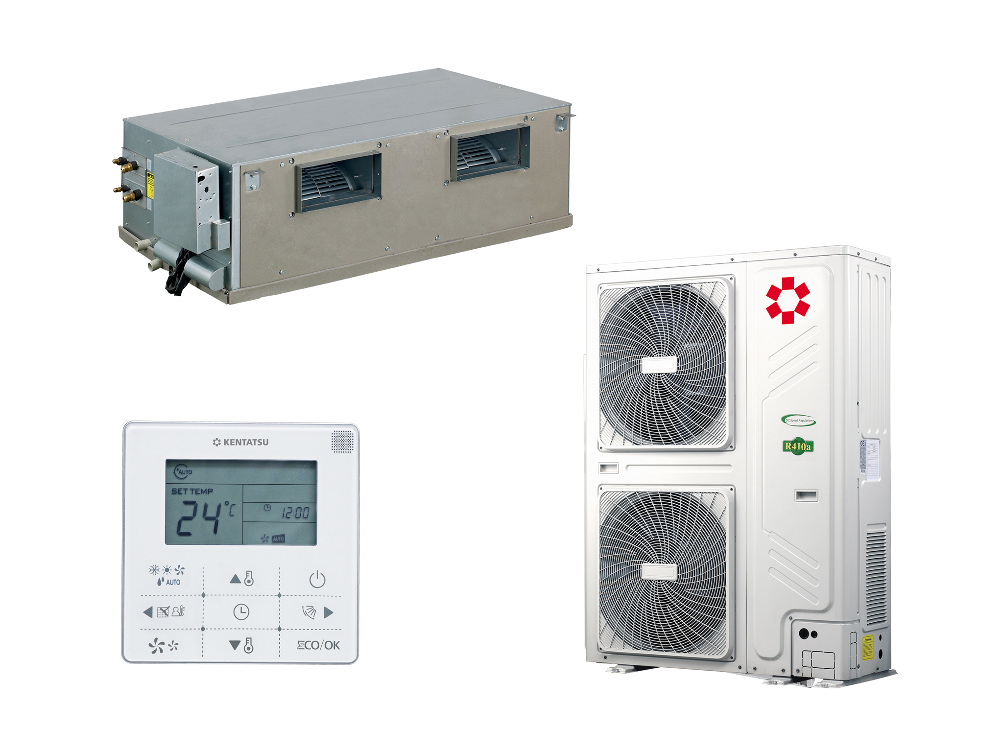 Канальная сплит-система Kentatsu KSTUA280HZAN1/KSURA280HZAN3 KSZB/KSUNB Inverter