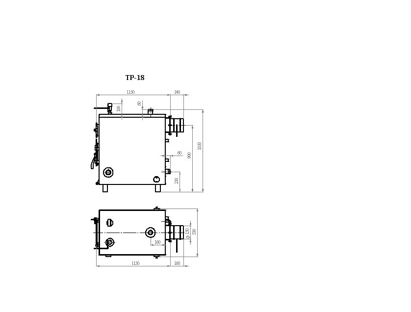 Напольный твердотопливный котел Траян ТР-18-1КТ