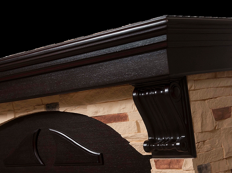 Портал Firelight Torre 25S камень сланец натуральный, шпон венге