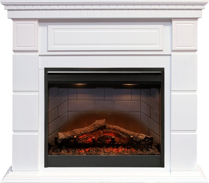 Каминокомплект Dimplex Portland - Белый с очагом Symphony 26'' DF2608-INT