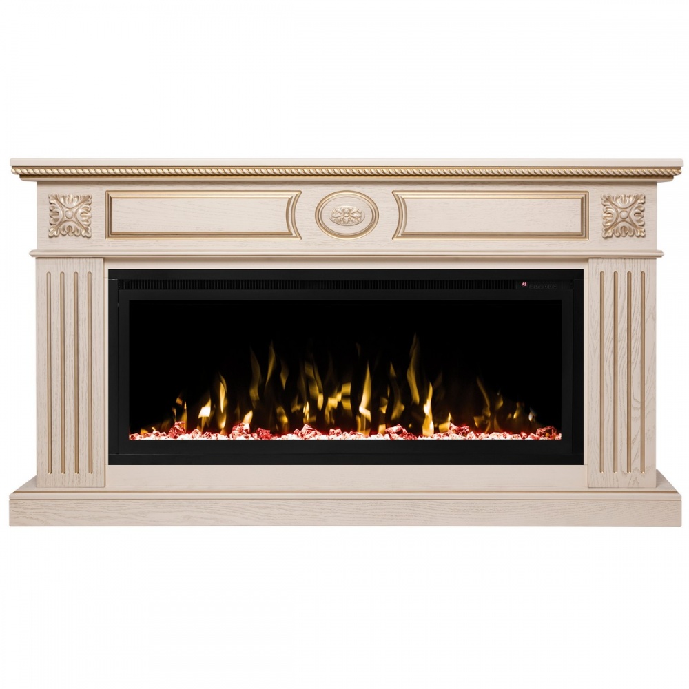 Электрокамин RealFlame  Siena 42/BV WT с очагом Saphir 42