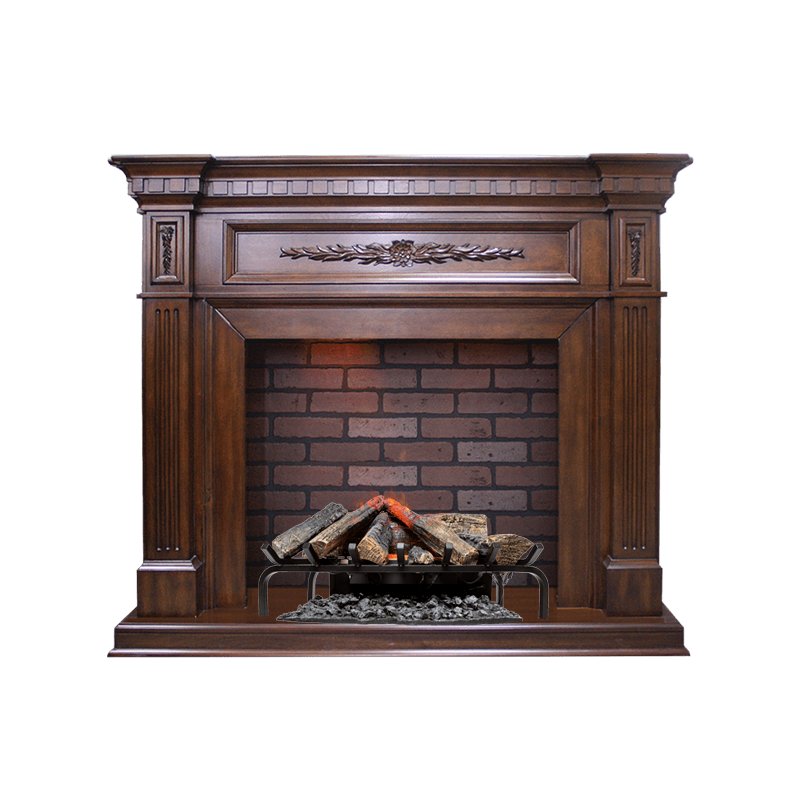 Каминокомплект Dimplex Luxemburg - Темный орех с очагом Silverton