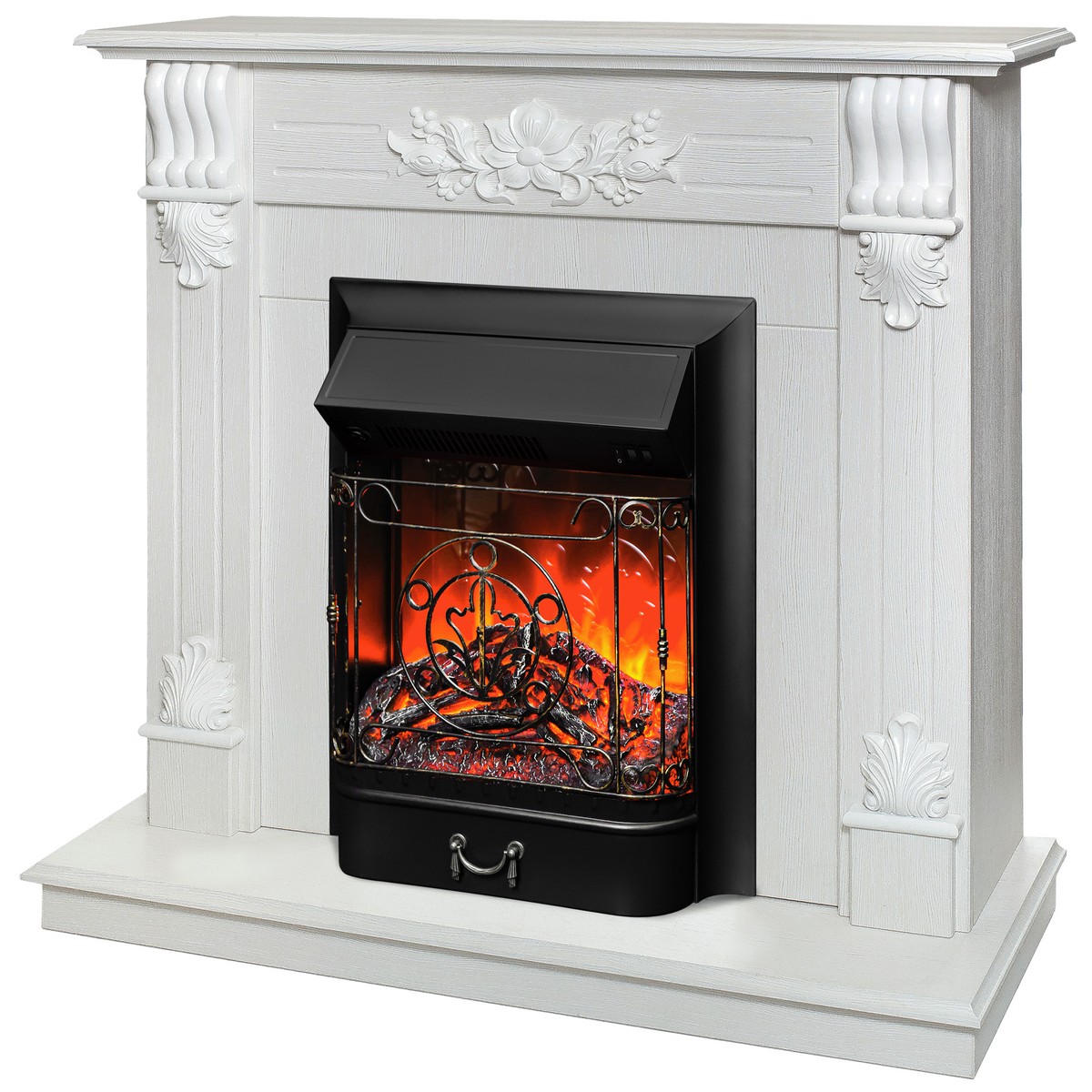 Электрокамин RealFlame  Ottawa WT с очагом Majestic Lux Black