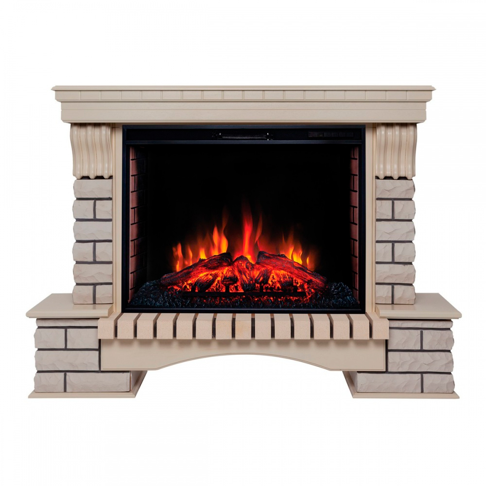 Электрокамин RealFlame  Country 33/33W WT с очагом Epsilon 33