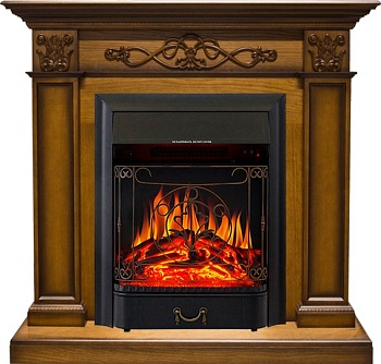 Каминокомплект Royal Flame  Verona - Дуб антик с очагом Majestic FX Black