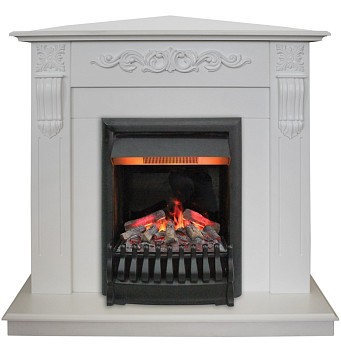 Электрокамин RealFlame Dominica Corner  WT с Oregan 3D