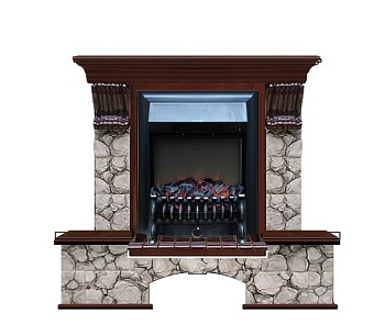 Каминокомплект Glenrich Бостон К Карелия (Fobos) дуб