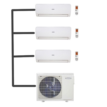 Мульти сплит-система Бирюса BM3-H27/4DR3 + 3*BMWM-H09/4R3