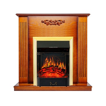 Каминокомплект Royal Flame  Lumsden - Дуб антик с очагом Majestic FX Brass