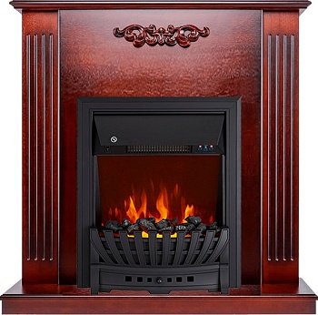 Каминокомплект Royal Flame  Lumsden - Махагон коричневый антик с очагом Aspen Black