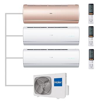 Мульти сплит-система настенная Haier AS35S2SJ2FA-G / AS35S2SJ2FA-W / AS35S2SJ2FA-W / 3U70S2SR5FA Inverter