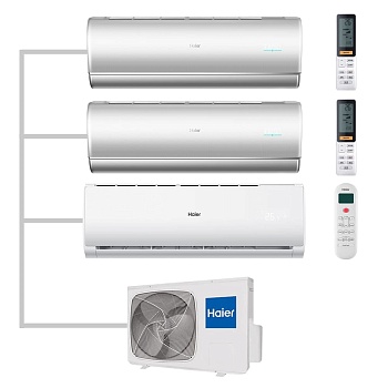 Мульти сплит-система настенная Haier AS35S2SJ2FA-S / AS25S2SJ2FA-S / AS07TS6HRA-M / 3U70S2SR5FA Inverter