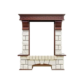 Портал Dimplex Pierre Luxe - Темный дуб / Белый (Высота 1060мм)