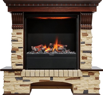 Каминокомплект Dimplex Pierre Luxe - Темный дуб / Сланец (Высота 1040мм) с очагом Albany