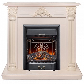 Электрокамин RealFlame  Stefania WT-F612 с очагом Majestic Lux Black