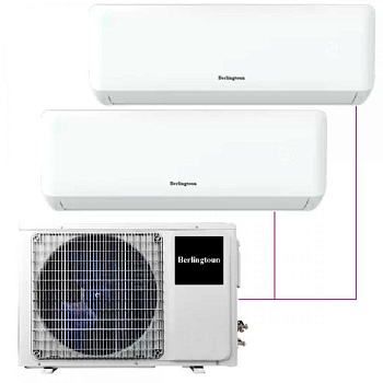 Мульти сплит-система настенная Berlingtoun BMI-09AIN1 / BMO-21/3AIN1 DC Inverter 9+9