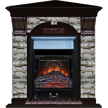 Каминокомплект Glenrich Арочный Алтай угловой (Magestic)