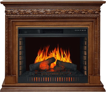 Каминокомплект Royal Flame  Valletta - Орех (Ширина 1245 мм) с очагом Vision 30 EF LED FX