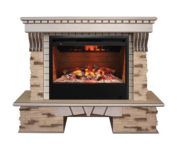 Электрокамин RealFlame Sorento WT с Helios 26 3D
