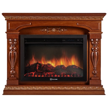 Каминокомплект Electrolux Perfetto 26/30 с очагом EFP/P-2620RLS шпон дуб