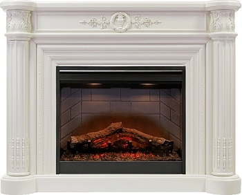 Каминокомплект Dimplex Manor - Белый дуб с очагом Symphony 26'' DF2608-INT